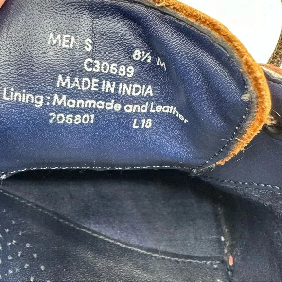 COLE HAAN Wayne Cap Toe Oxford in British Tan Size 8.5 - Picture 9 of 10